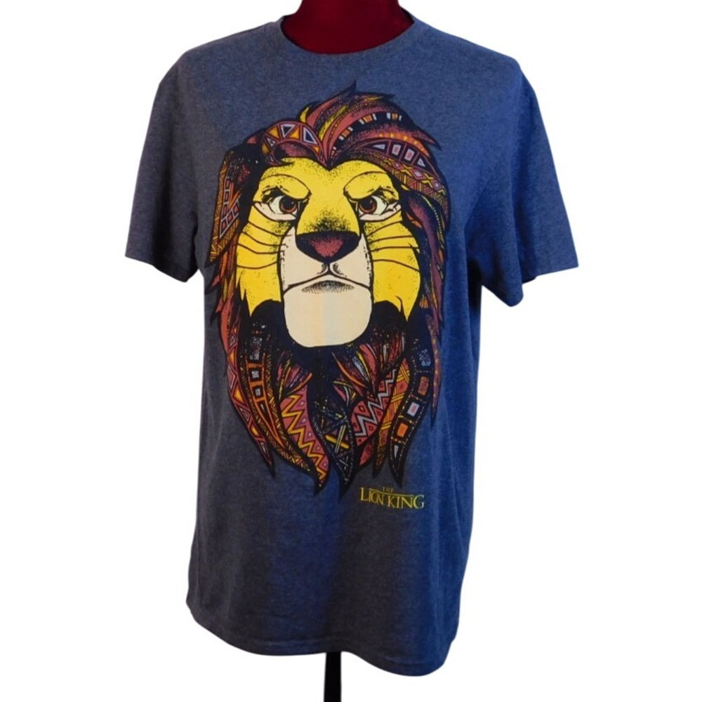 Ladies Disney‎ The Lion King Graphic TShirt Grey Cotton Blend Sz Med C159